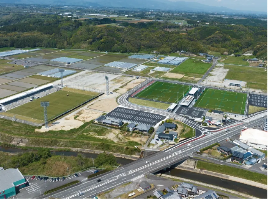 開発が進む三納代エリア